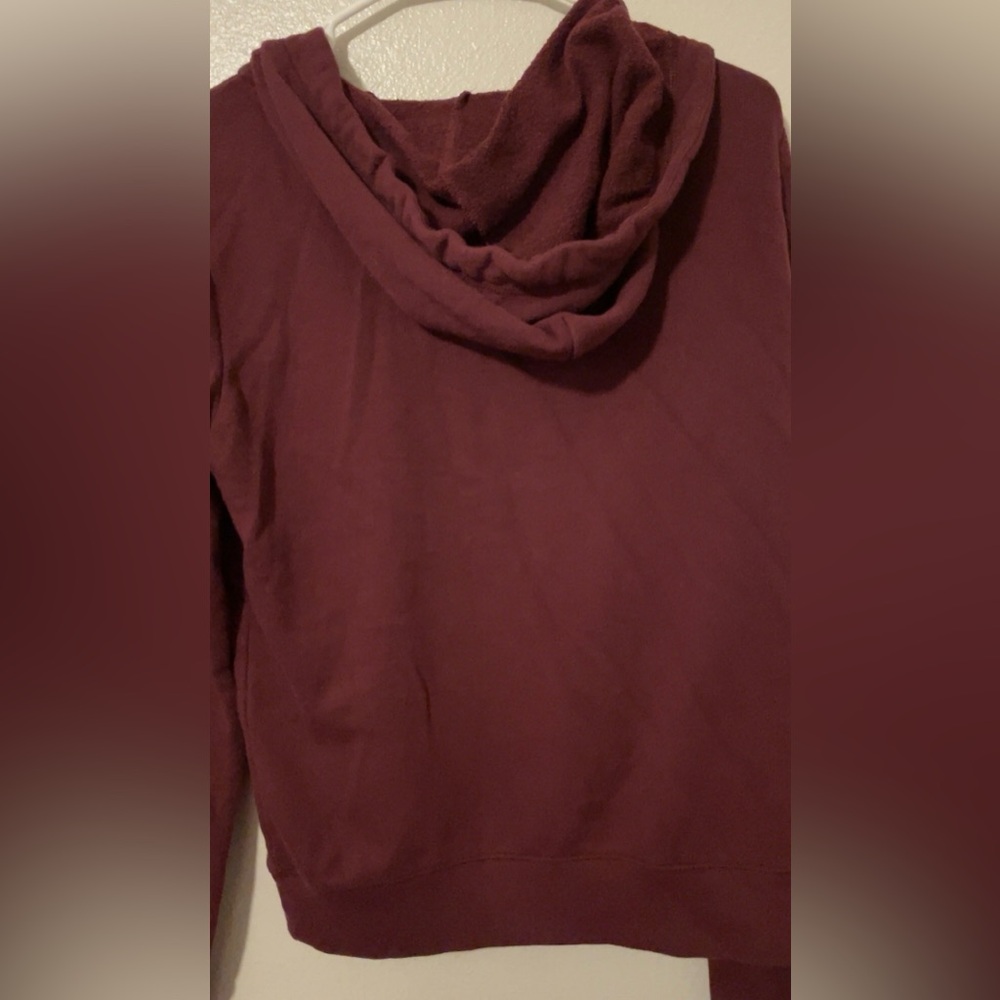 PINK Victoria's Secret Maroon and Orange Hoodie - Picture 4 of 4
